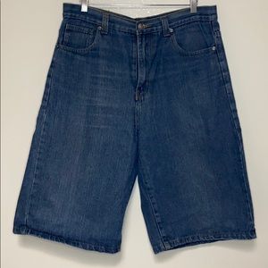 cambridge knee length denim shorts 34